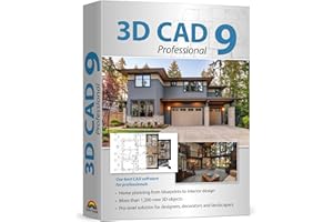 MARKT + TECHNIK Home design and 3D construction software compatible with Windows 11, 10, 8.1, 7 – Home planning from blueprints to interior design - 3D CAD 9 Professional