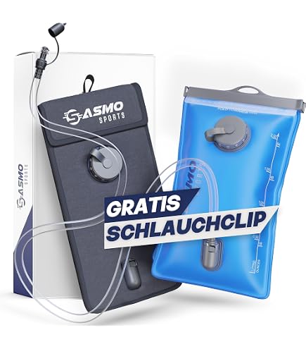 SASMO Set Di Pulizia Per Borraccia E Vescica D'Acqua, Spazzola Flessibile Da 100 Cm E Supporto Asciugatura, Con Sacchetto, Materiali BPA Free, Marchio Tedesco - 2