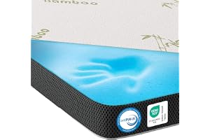 MKS. Gel bäddmadrass 180 x 200 cm | Madrassöverdrag med 7 cm gelminnesskum