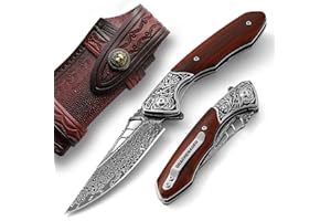 DRACHENADER coltello pieghevole coltello da tasca Damasco manico di alta qualità coltello da tasca sottile è realizzato in acciaio Damasco con anima VG10, regalo.