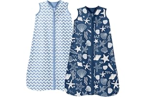Looxii Śpiwór niemowlęcy na lato, 100% bawełna, śpiwór letni, 0,5 Tog, śpiwór niemowlęcy 78 cm, dla chłopców i dziewczynek, noworodków w wieku 6-12 miesięcy