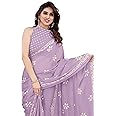 MIRCHI FASHION Women's Latest Chiffon Batik Printed Saree with Blouse Piece