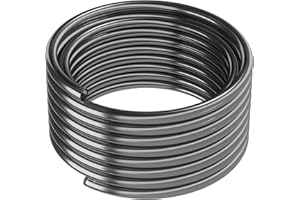 ARKA PVC-Schlauch - 9/12 mm, Grau, 10 m - Robuster und Flexibler Schlauch, ideal für den Einsatz als Aquariumschlauch, Wasserschlauch und Luftschlauch