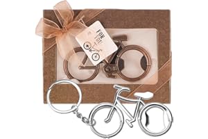 RAFIYU Flaschenöffner Fahrrad 2 Stück, Männer Vintage Fahrrad Bieröffner Lustig, Korkenzieher Bottle Opener Fahrrad Geschenke Schlüsselanhänger für Ihn Ehemann Freund Vater Opa