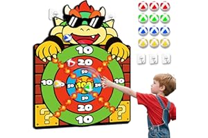 ‎OYAKG Kinder Spielzeug, 65cm Kinder Klett Dartscheibe mit 12 Klebrigen Bällen, Drinnen und Draußen Dart Wurfspiel Set für Kinder, Geschenke für 3-12 Jahre Jungen Mädchen