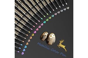 Baozun Pennarelli Metallici, 20 Penna Pennarelli Colorati Colori Pennarelli Scrapbooking Accessori