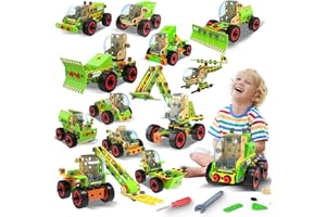 MOONTOY 14-en-1 Juguete de Construcción para Niños de 4, 5, 6, 7, 8, 9+ Años, Juguete Educativo Stem, Bloques de Construcción para Niños, Juegos Creativos, Niños y Niñas