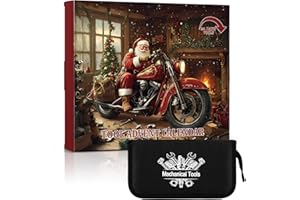 Miaikoe Werkzeug Adventskalender - 24 Tage Weihnachten Countdown Kalender Mechanische Werkzeuge Set Weihnachten Gadget Überraschung Geschenk für Erwachsene Männer Werkzeug Enthusiasten