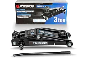 FORSAGEPOL Forsage Hydraulischer Rangierwagenheber 3 Tonnen, 135-400mm Hub, Stahlkonstruktion, Sicherheitsventil