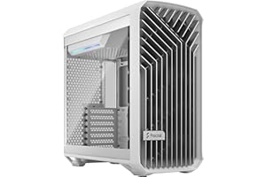 Fractal Design Torrent Compact White - Clear tint tempered glass side panel - Open grille for maximum air intake - Two 180mm PWM fans included - Type C - ATX Airflow Mid Tower PC Gaming Case
