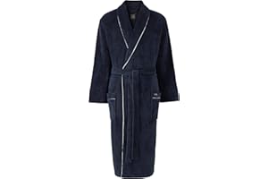 The Savile Row Company London Men's Lightweight Super Soft Warm Fleece Dressing Gown