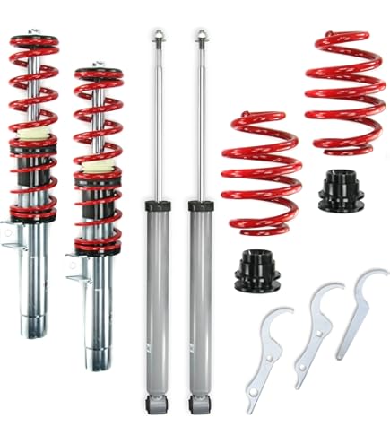 JOM 741092 BlueLine Gewindefahrwerk Für Seat Ibiza 6J/6P 2008-2017 - Tieferlegung 35-70mm