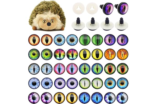 14MM 20 paires d'yeux de sécurité Dragon Eye pour la fabrication de poupées en peluche avec des yeux d'artisanat de rondelle Teddy Bear Amigurumi Crochet Toy