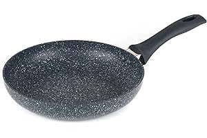 Russell Hobbs RH00842EU7 Antihaftbeschichtete Bratpfanne – 28 cm Kochtopf, Aluminium Induktionspfanne, Einfache Reinigung, Omelettpfanne mit Bakelitgriff, Kochen Sie mit weniger Öl, Nightfall Stone