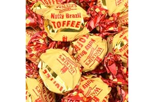 Walker's Nonsuch Nutty Brazil Toffees Retro Sweet Shop Jar by The Gourmet Sweet Company
