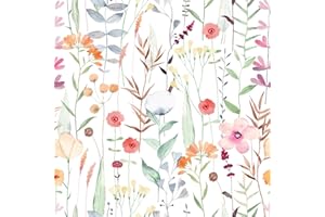 CRE8TIVE Papier Peint Tropical Blanc Papier Peint Feuillage Vintage Papier Peint Adhesif Mural 61cm x 900cm Papier Peint Jungle Papier Peint Autocollant Papier Peint Chambre Enfant Cuisine Salon