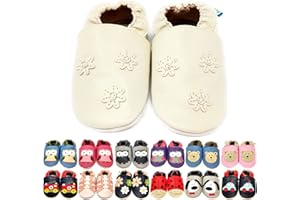 MiniFeet Premium Soft Leather Baby Shoes - BUY 4 PAIRS & GET 1 OF THEM FOR FREE ! - Toddler Shoes - 0-6 Months to 4-5 Years