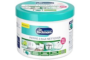 Dr. Beckmann - Pierre à Tout Nettoyer - Pierre Blanche de Nettoyage Avec du Bicarbonate de Soude - Efficace & Polyvalent - Nettoyant Basket Blanche & Autre - Nettoie, Polie & Protège - 550g