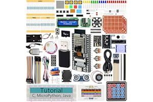 Freenove Ultimate Starter Kit for ESP32 CAM (Included), Dual-Core 32-bit 240 MHz Microcontroller, Onboard Camera Wireless, Python C Java, 795-Page Detailed Tutorial, 240 Items, 122 Projects