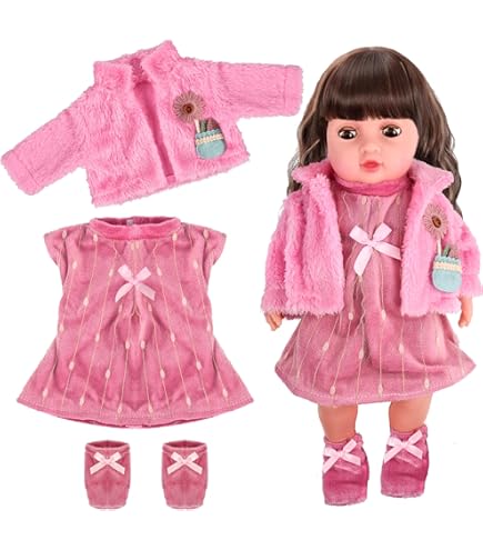 Doll Clothes For 18 Inch Baby Dolls, Sweet Outfits Jumpsuit Top