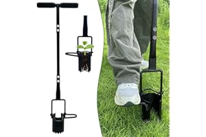 Laaorr Bulb Planter Tool, Long Handled Bulb Planter with Serrated Base Bulb Planting Tool with Soft Grip Garden Bulb Transplanter for Digging Holes to Plant Tulips, Iris, Daffodils Seedlings