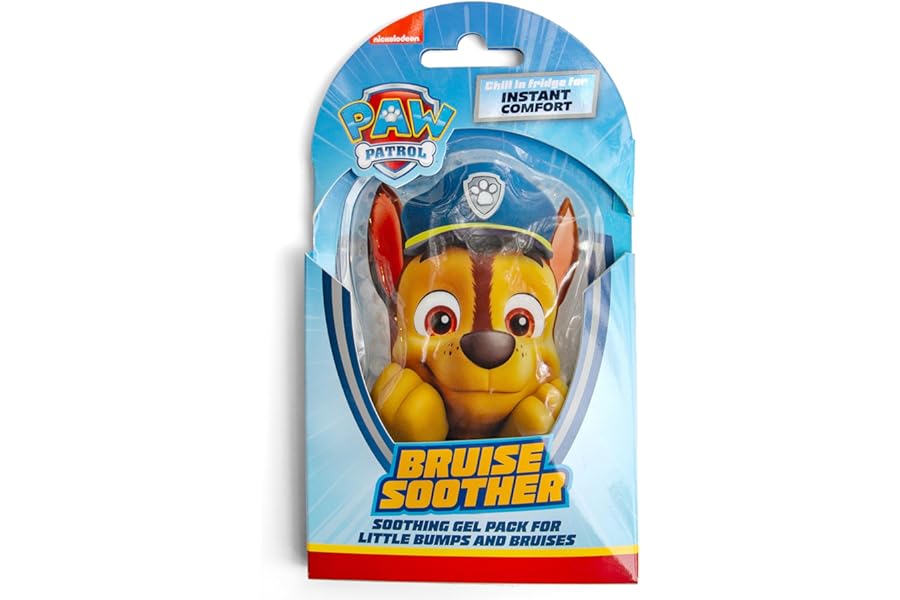 Paw Patrol Children’s Bruise Soother | Cooling Gel Pack/Ice Pack for Bumps and Bruises | Re-usable | Cold Pack & Warm Use | Soothing, Marshall Brings Smiles Back Fast! | Made by Jellyworks
