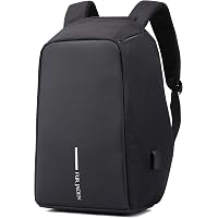 Fur Jaden Anti Theft Water Repellent 15.6 Inch Laptop Backpack Bag with USB Charging Port
