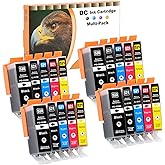 D&C Compatible Ink Cartridge Replacement for Canon PGI-520 CLI-521 for Canon Pixma iP3600 iP4600 iP4700 MP540 MP550 MP560 MP6