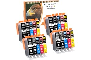 LOSMANN D&C 20 x kartridże do drukarek do Canon PGI-520 CLI-521 Pixma IP3600 Series IP4600 Series IP4600X IP4700 MP540 MP550 MP560 MP620 Series MP630 MP640 Series MP640R MP9888 0 MP999 0 MX860 MX870 Series