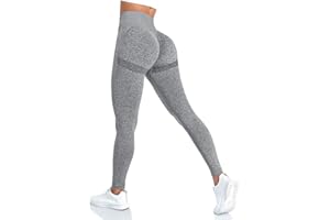 Yaavii Women Yoga Leggings Seamless High Waisted Tummy Control Yoga Pants for Gym Running Workout