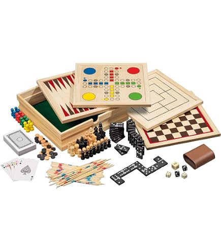 Jeujura J8456 - Set Da Tavolo 4 Giochi In Scatola | Giochi Da Tavolo E Carte Per Bambini, Multicolore