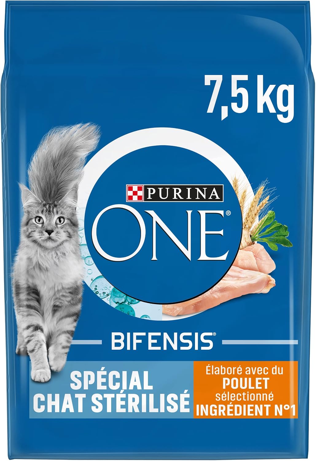 PURINA ONE STERILCAT PURINA One Chat Stérilisé - au Poulet - 7,5 KG - Croquettes pour Chat Adulte