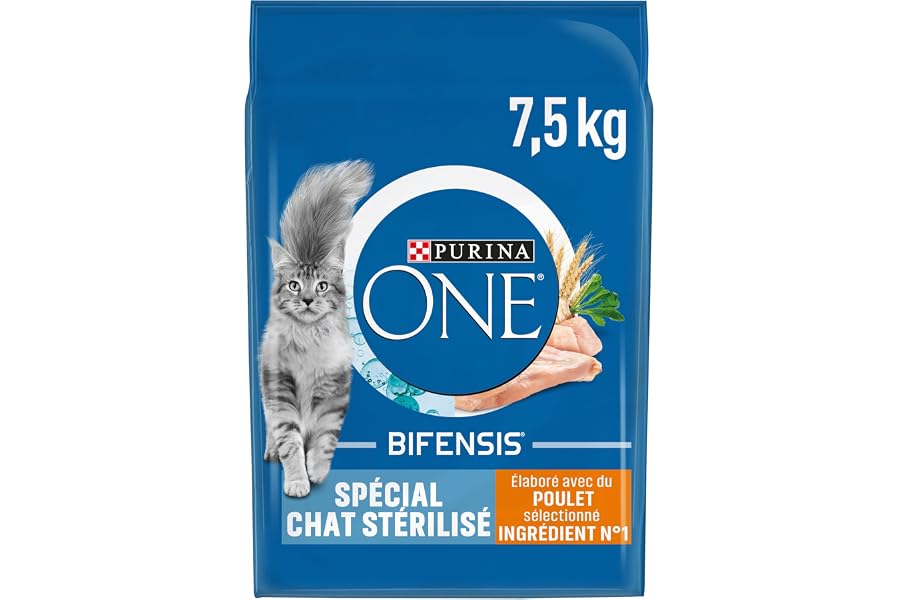 PURINA ONE | BIFENSIS | Spécial Chat Adulte Stérilisé | Renforce le système immunitaire, améliore l'équilibre du microbiome e