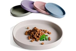 ne&no Futternapf für Katzen [nala Collection] - Flache Futterschale | Silikonnapf Breit | Fressnapf | Silikon Napf | Katzenfutter Teller