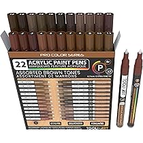 28 zuidwestelijke kleuren acryl verf pennen studio serie markers set 3 mm medium tip, rotsschilderij, glas, mokken, hout, metaal, canvas, doe-het-zelf projecten, detaillering