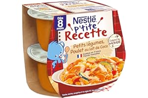 Nestlé Bébé - P'tite recette Légumes Poulet - 2x200g - dès 8 mois