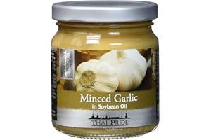 Thai Pride Knoblauch, gehackt, 3er Pack (3 x 180 g)