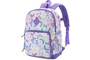 Sac à Dos Enfant, VASCHY Cartable Filles Primaire 4-6 Ans Léger Brillant Imperméable Sac a Dos Licorne Mignon pour A4 Dossier Maternelle École avec Sangle de Poitrine