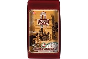 INDIA GATE Classic Basmati Rice (från Indien, fint långkorn) aromatisk, förvaringsförpackning – 1 förpackning (1 x 1 kg)