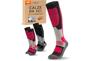 sockenkauf24 Calze da Sci Donna Lana Merino 2 Paia