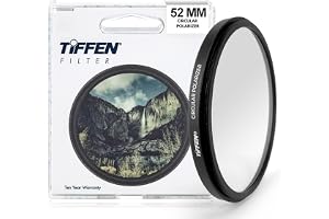 Tiffen Cirkulärt polarisationsfilter, 52 CP, tunn, 52 mm, cirkulärt polariseringsfilter för kameralins, bländningskontroll, k