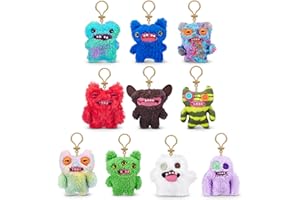 Fuggler Breloczki serii 3 od ZURU, zabawny brzydki potwór, pluszowy, kolekcjonerski, zabawka (3 sztuki, losowy asortyment)