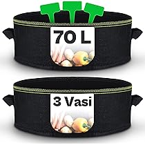 Timpfee 3 Sacchetti Per Piante In Tessuto Non Tessuto 30 Galloni Con Maniglie – Grigio – Per Orto, Balcone E Giardino - 4