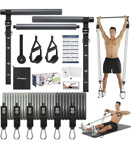INNSTAR Bande Elastiche Regolabili Per Piegamenti – Attrezzo Da Fitness Portatile Per Casa E Viaggio, 6 Livelli Di Resistenza