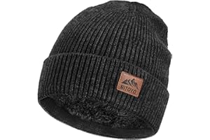 BITOYO Cappello Uomo Invernale Idee Regalo Uomo, Caldo Berretto Uomo e Donna Invernali Lana in Pile, Unisex Cappellino in Maglia Cappello Sportivo da Esterno Campeggio Sci, Ultra Morbidi Lavabili