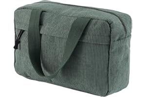 Jiliyote Groß Kosmetiktasche Damen Cord Kulturtasche Damen Make-up Tasche Kulturtaschen Cosmetic Bag Reise Kulturbeutel für Travel mädchen Frauen