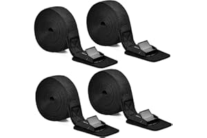 ORENGE 4 Pcs Cinghie di Fissaggio Cinghie di Tensione con Cricchetto Regolabili Nylon Cinghie per Assicurare Carichi, Cinghie di Ancoraggio del Bagaglio per Portabiciclette Bicicletta Moto Auto, 25mmx3m (B)