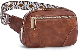 HKCLUF GÜrteltasche FÜr Damen,Modedesigner-HÜfttaschen UmhÄngetasche FÜr Outdoor EinkÄufe Workouts Reisen(Braun)