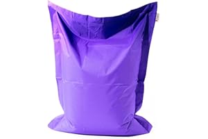 MaxiBean Large Bean Bag Chair for Kids and Children - Gaming BeanBag Cushion with Filling Beans Included, Perfect for Living Room, Bedroom, Garden Room, and Outdoor Use Weather Resistant- Violet