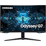 Samsung Monitor Gaming Odyssey G7 (C32G73), Curvo (1000R), 32", 2560x1440 (WQHD 2K), HDR 600, VA, 240 Hz, 1 ms, FreeSync Pro,